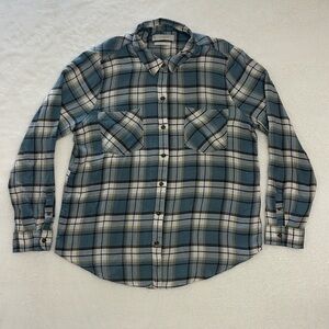 Lucky Brand Classic Fit Plaid Button Shirt Long Sleeve Sz Large